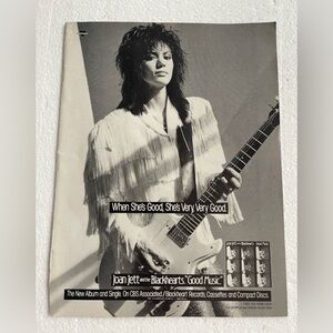 Joan Jett and the Blackhearts 'Good Music' Pinup